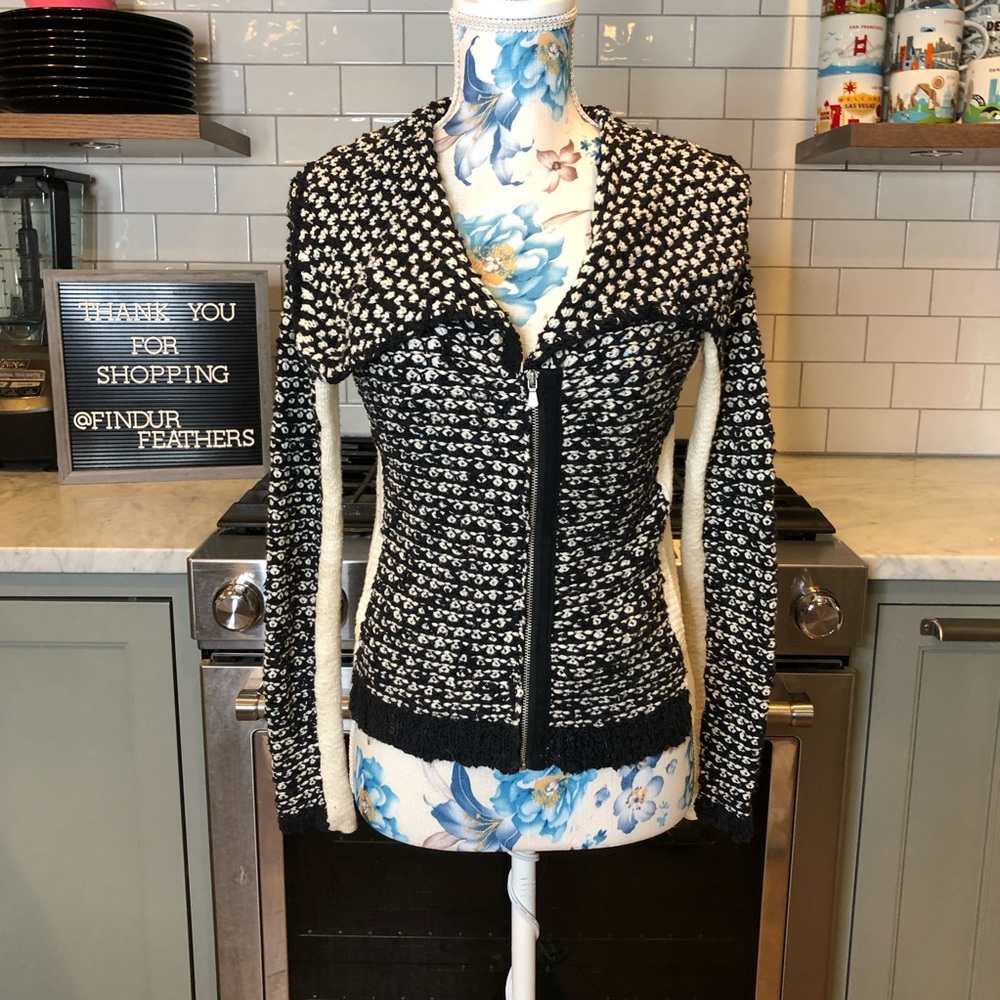 Anthropologie | Yellow Bird Zip Sweater